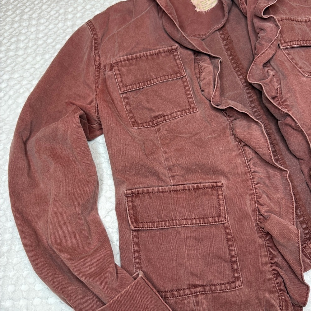 Free People Harley Military Jacket brick Size XS - Picture 4 of 7